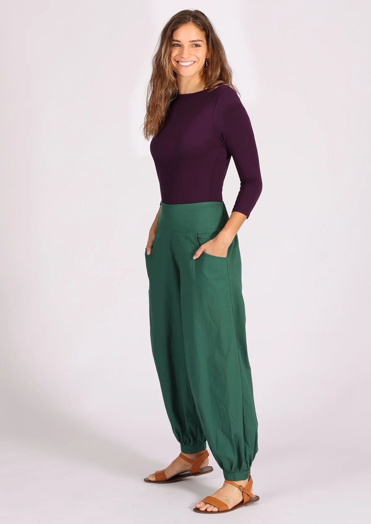 Acapulco Pants Hunter Green - Ysert