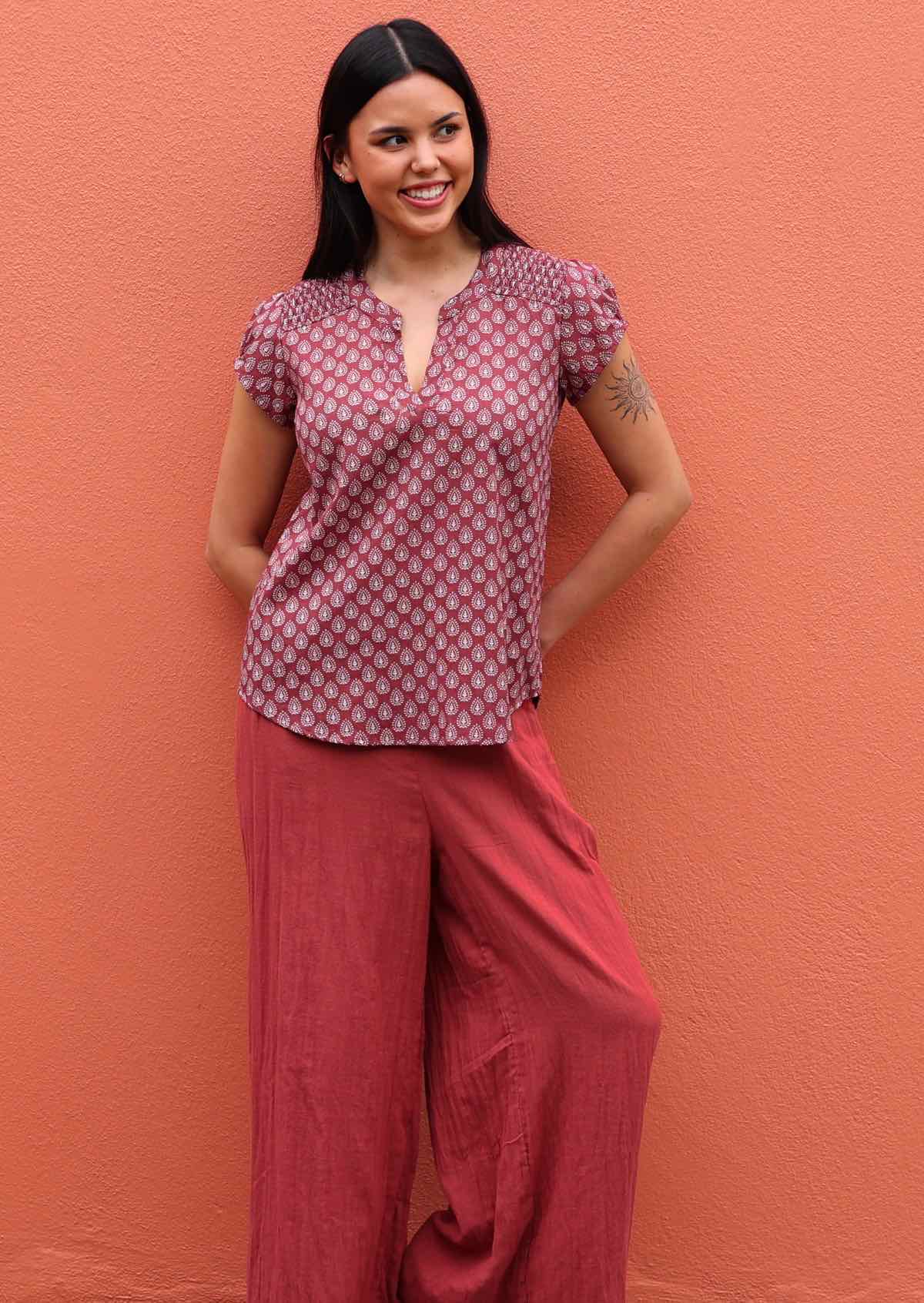Sky Blouse Henna - Ysert