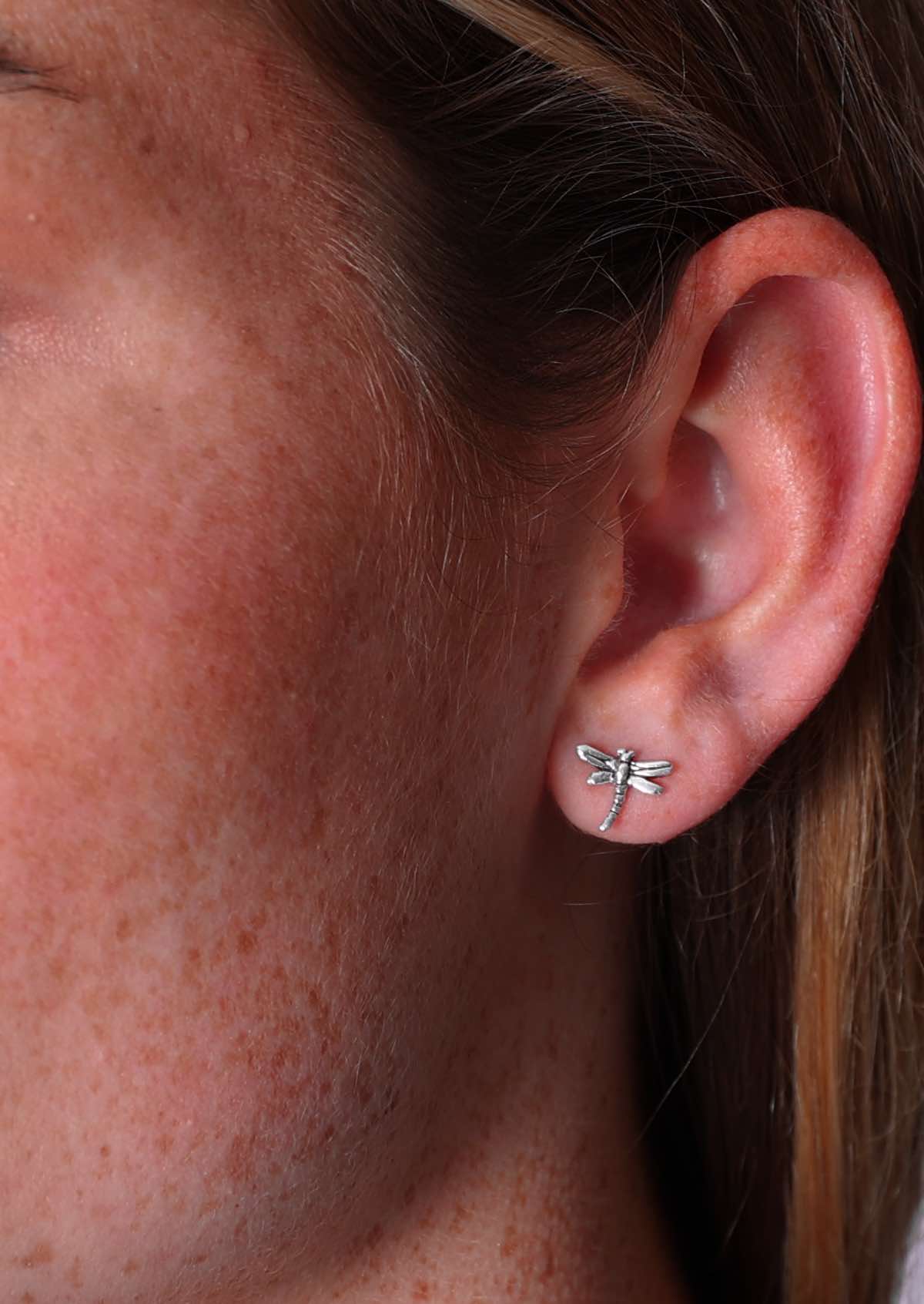 Dragonfly Silver Studs - Ysert