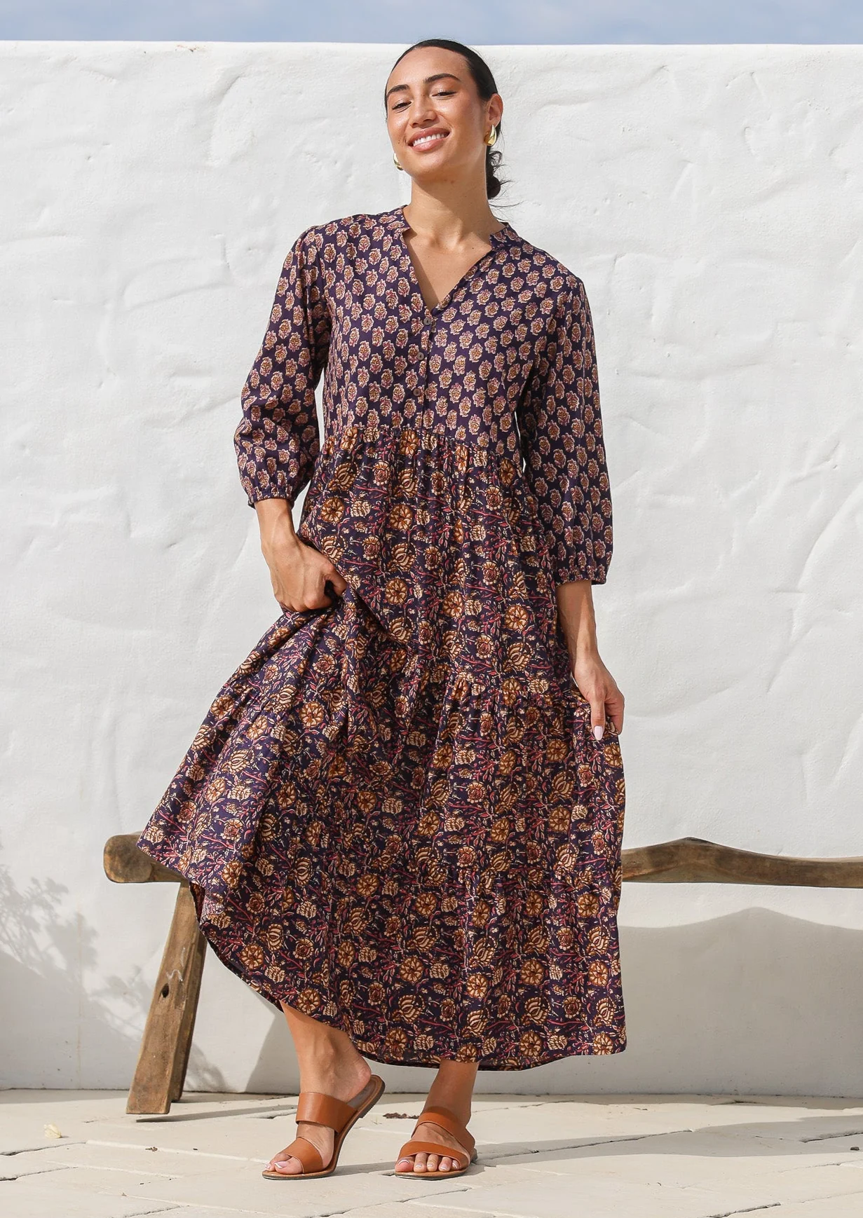 Raani Tiered Maxi Dress - Ysert