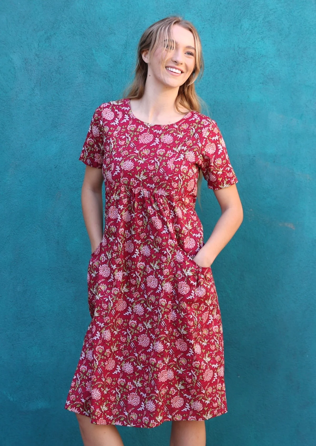 Frankie Dress Cranberry - Ysert