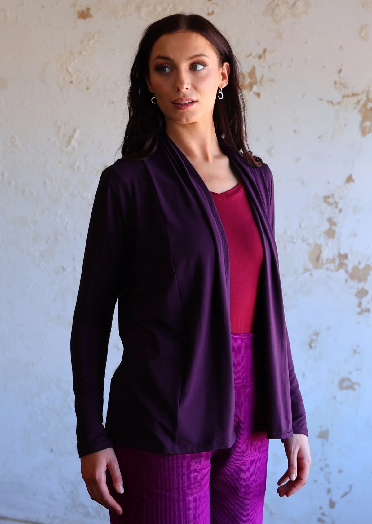 Timeless Cardi Dark Purple - Ysert