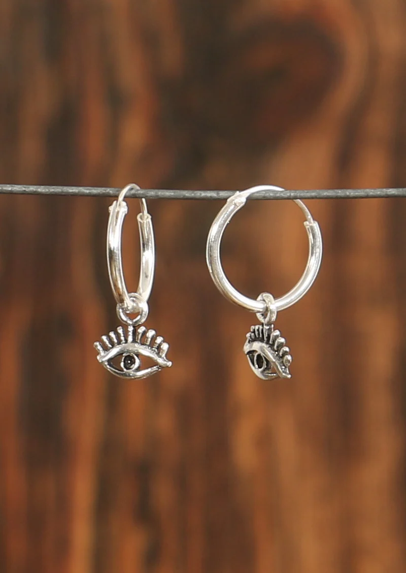 Silver Mystical Eye Earrings - Ysert