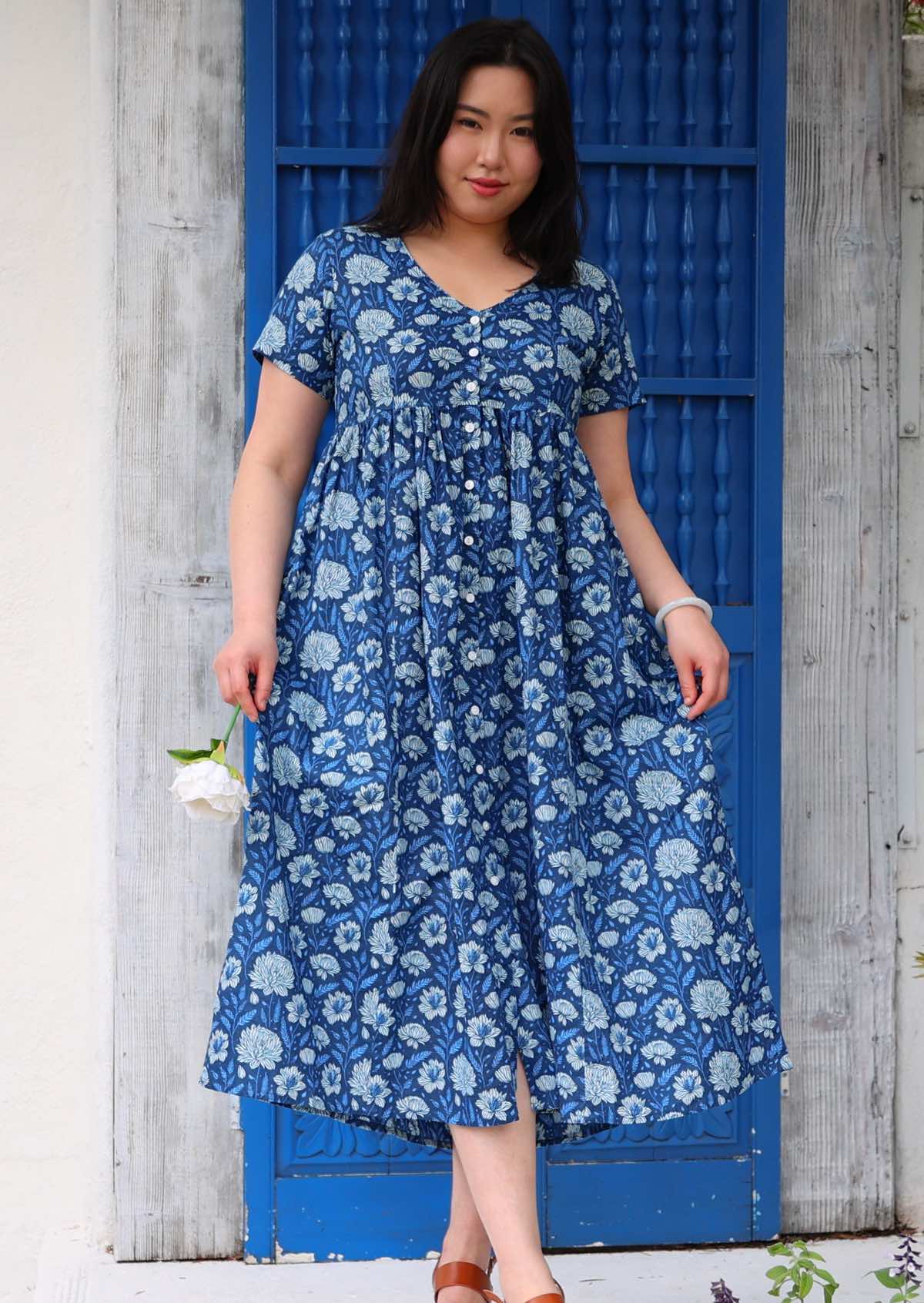 Promenade Dress Blue Meadow - Ysert