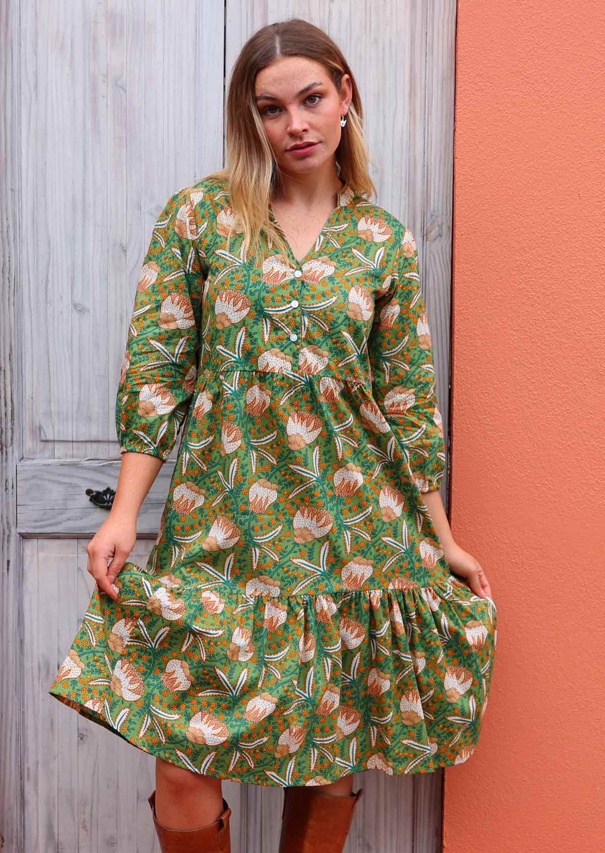 Tiered Midi Dress Keisha - Ysert