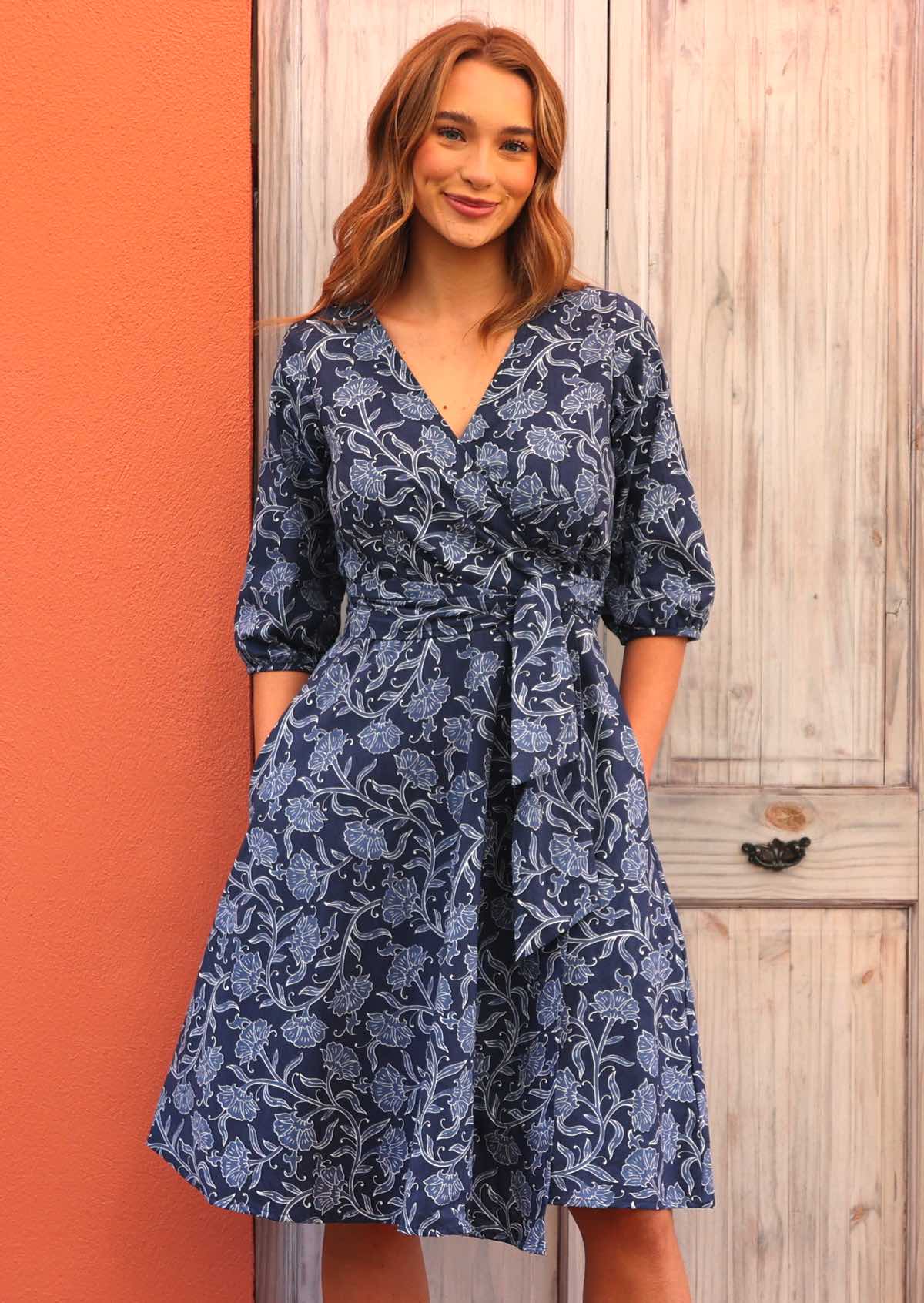 Ella Wrap Dress Neela - Ysert