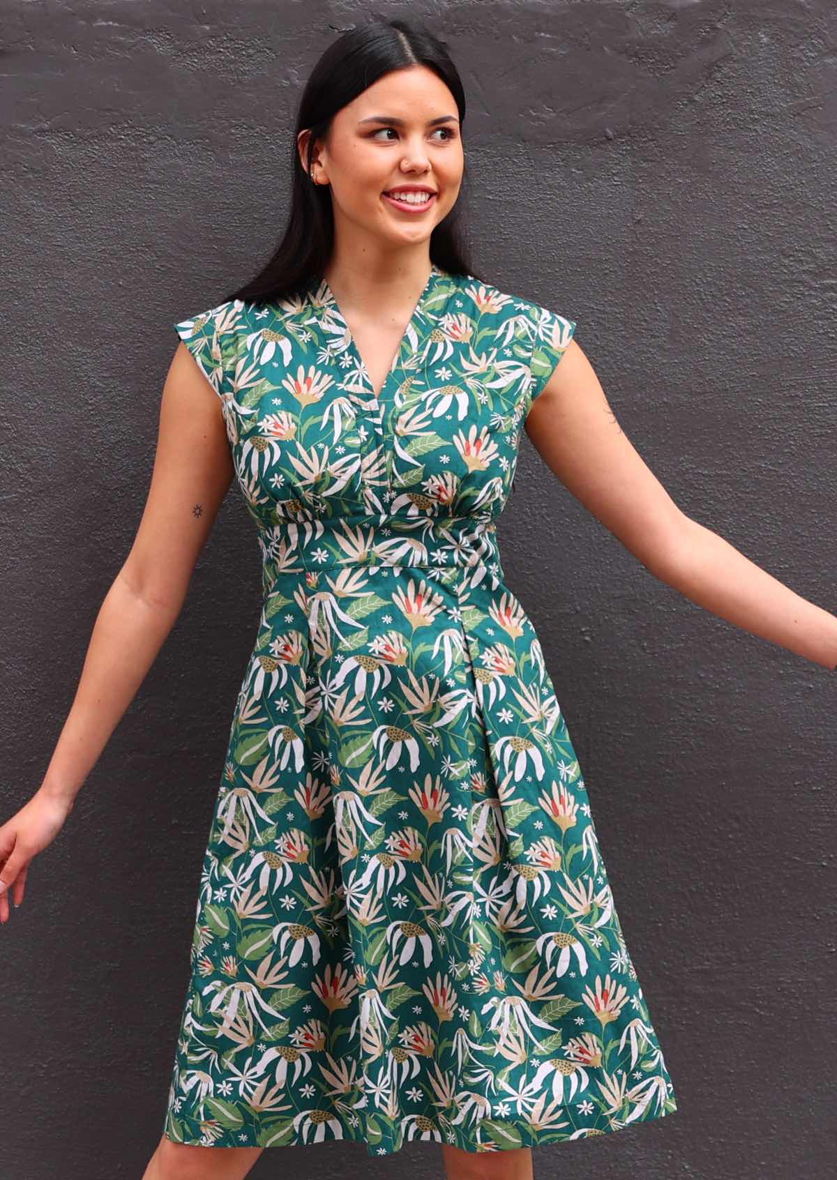 Billie Dress Flannel Flower - Ysert