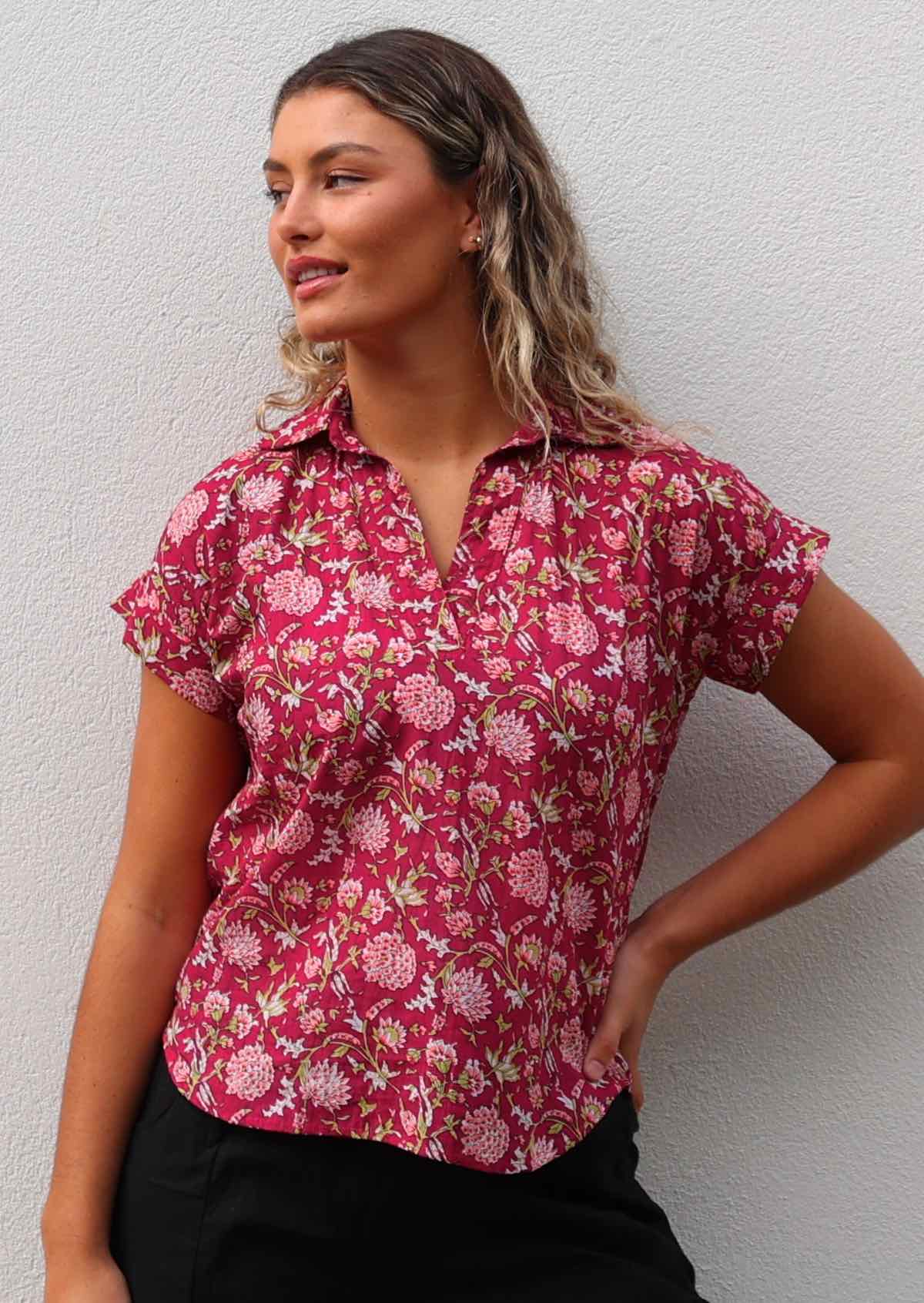 Aria Top Cranberry - Ysert