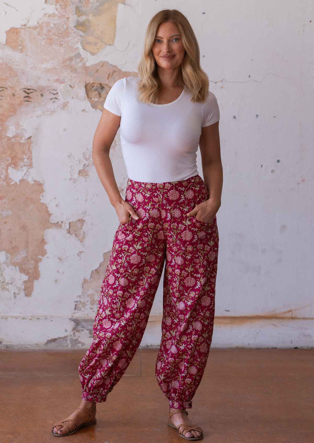 Acapulco Pants Cranberry - Ysert