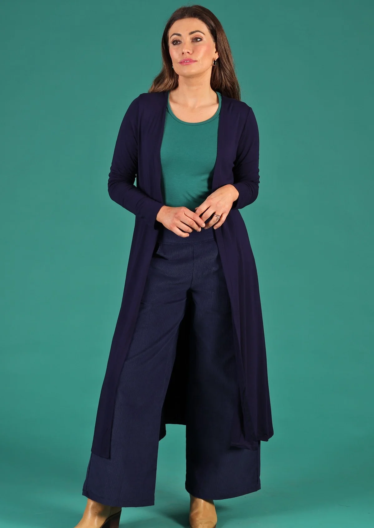 Duster Jersey Jacket Navy Blue - Ysert