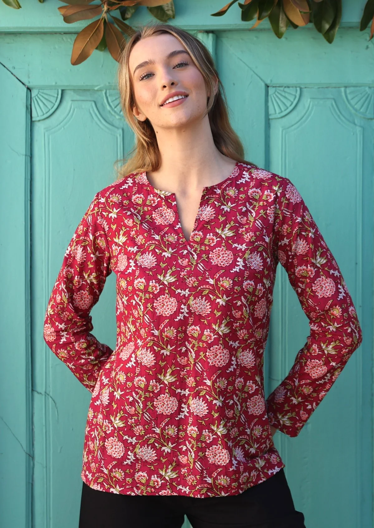 Sophia Blouse Cranberry - Ysert