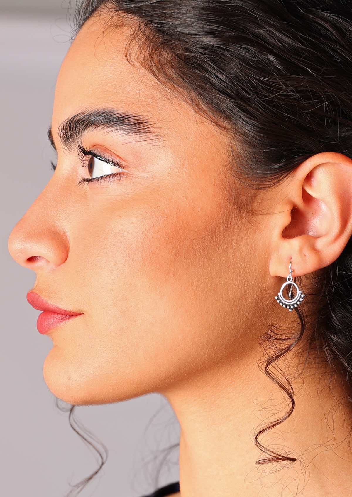 Serene Shimmer Silver Earrings - Ysert