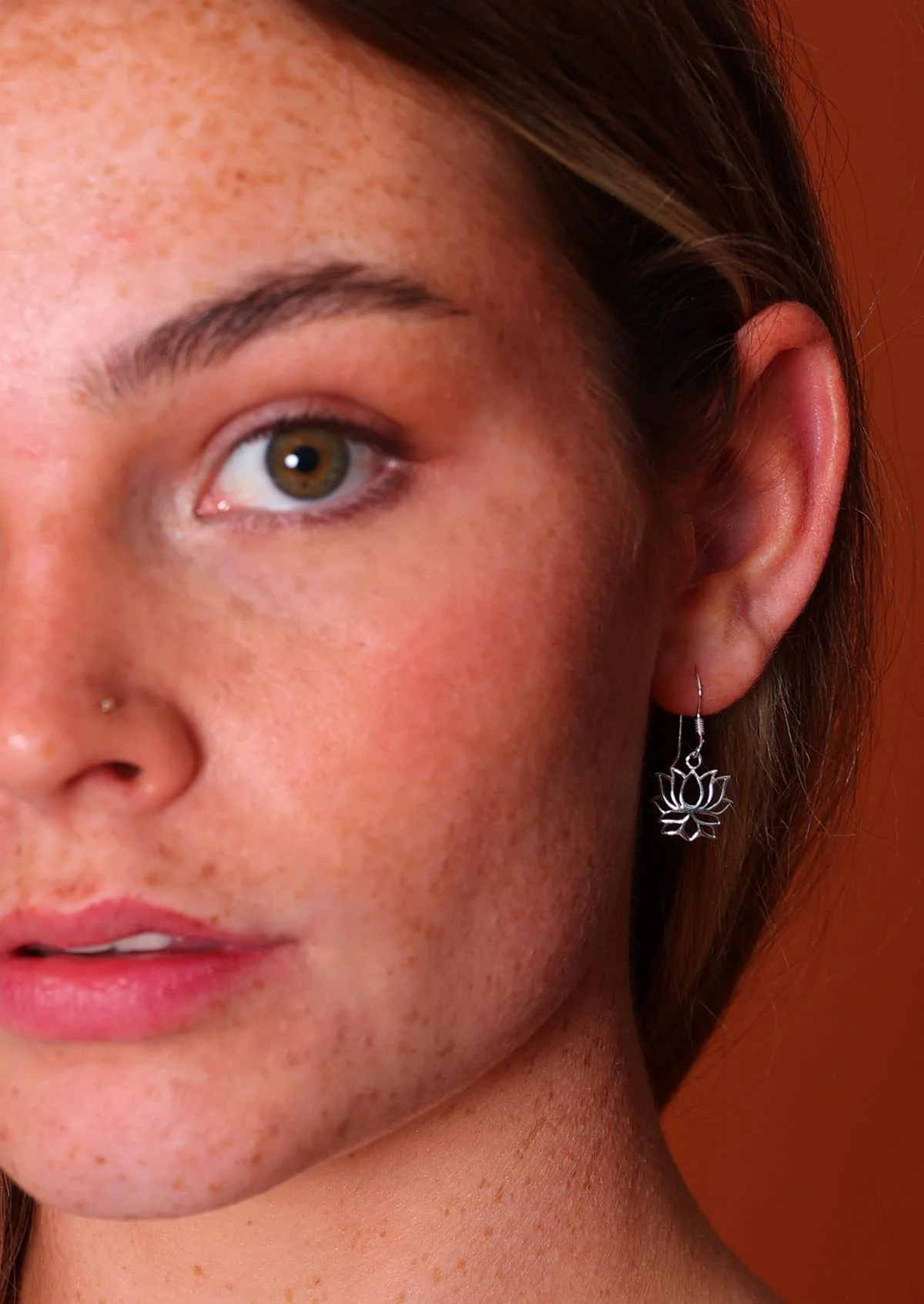 Silver Lotus Earrings - Ysert