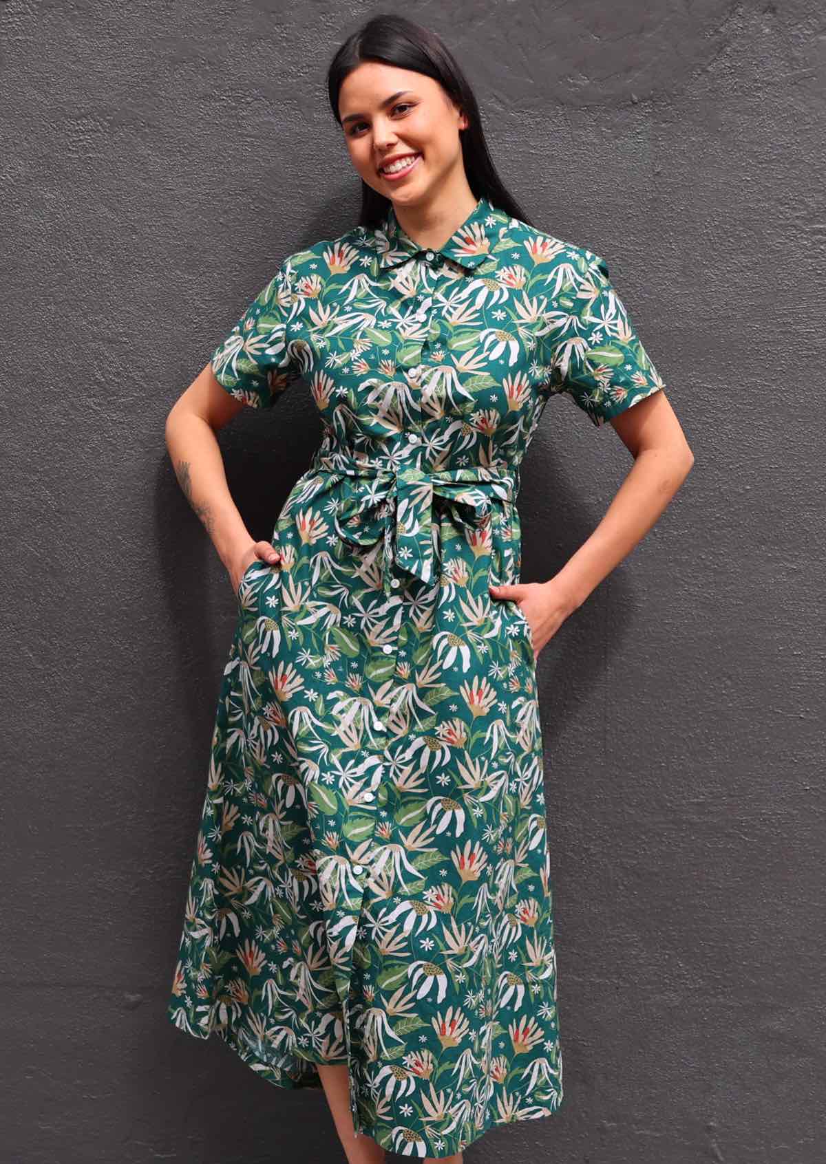 Chelsea Dress Flannel Flower - Ysert