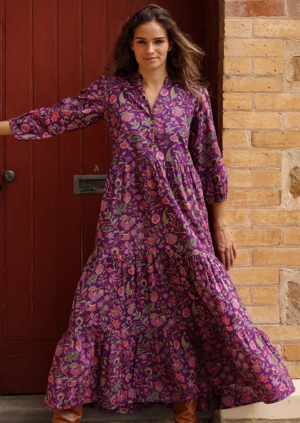 Amethyst Tiered Maxi Dress - Ysert