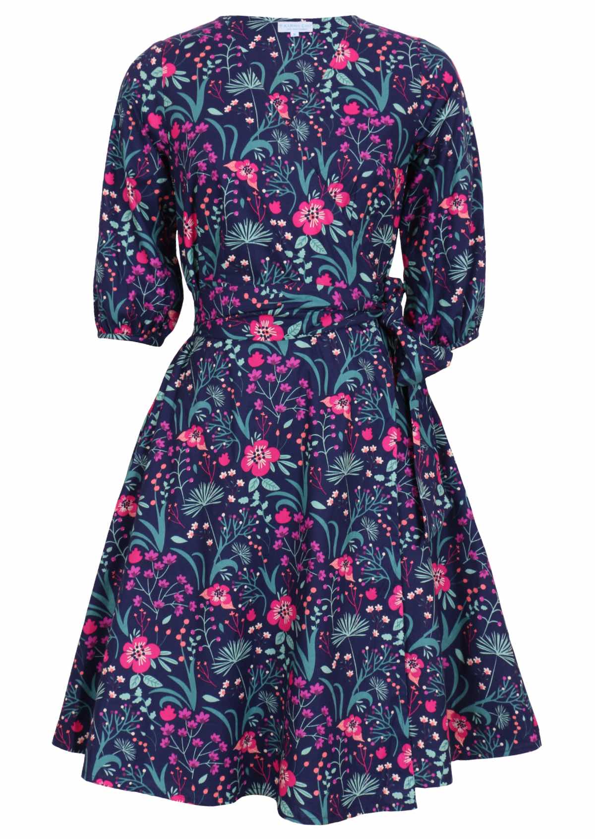 Ella Wrap Dress Dianthus - Ysert
