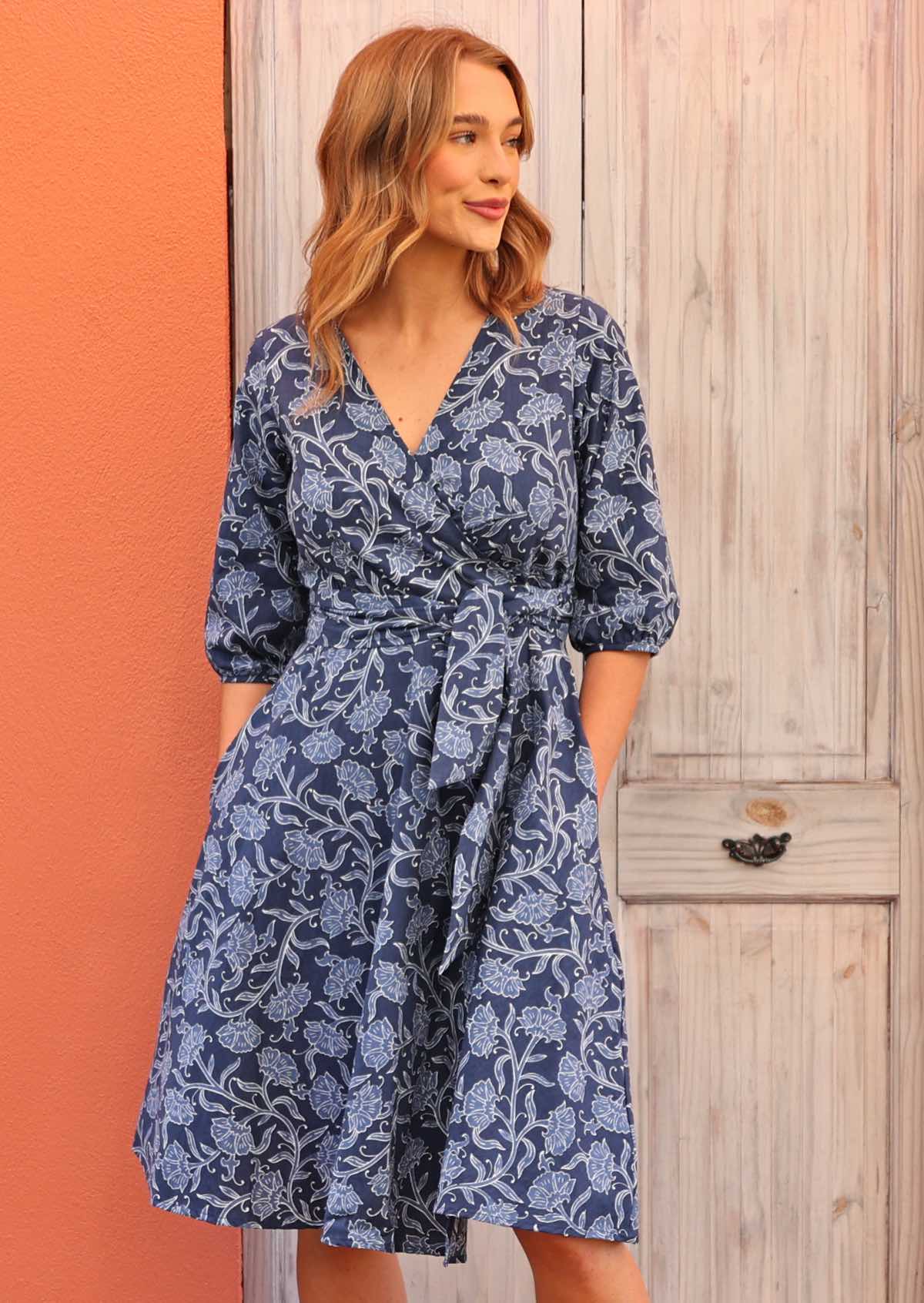 Ella Wrap Dress Neela - Ysert