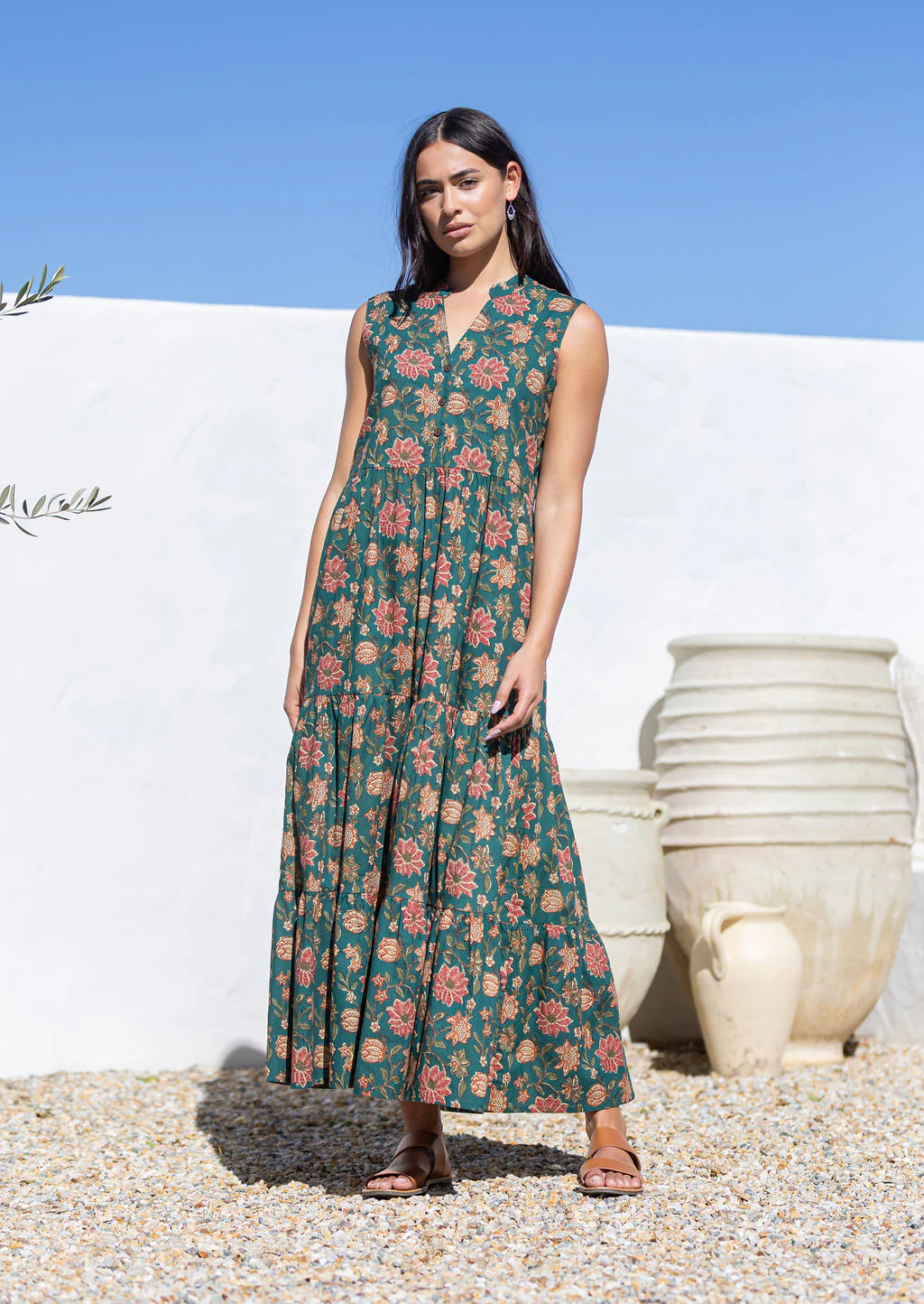 Boho Tiered Maxi Dress Vanya - Ysert