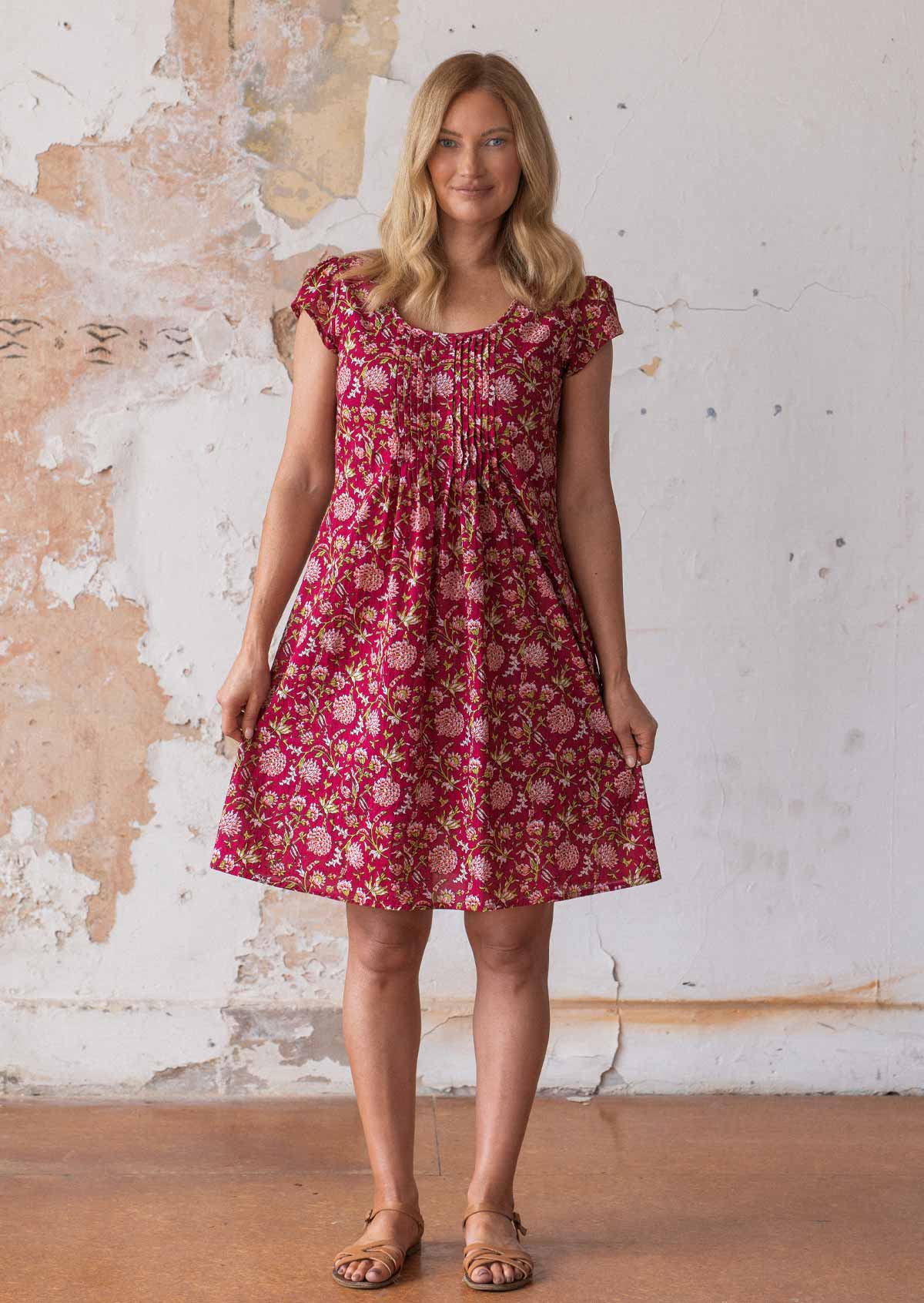 Tulsi Dress Cranberry - Ysert