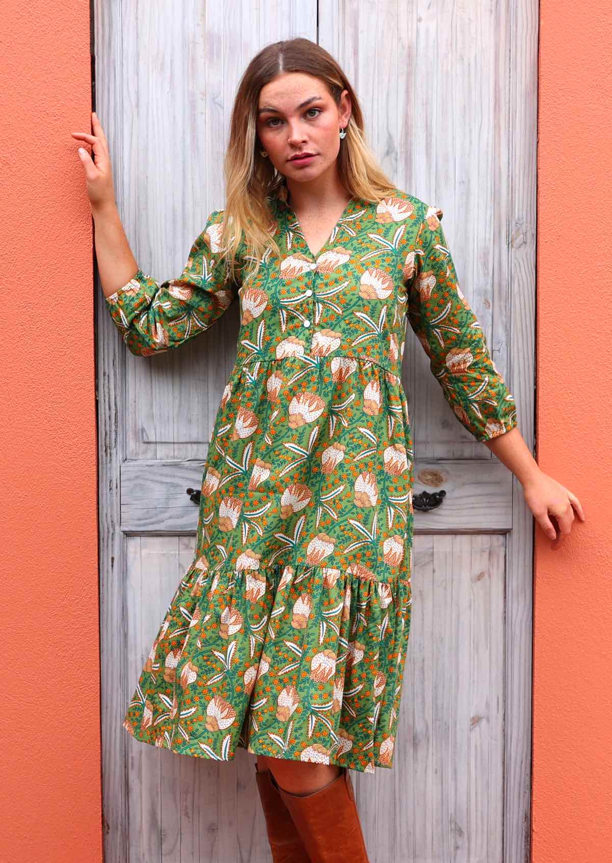 Tiered Midi Dress Keisha - Ysert