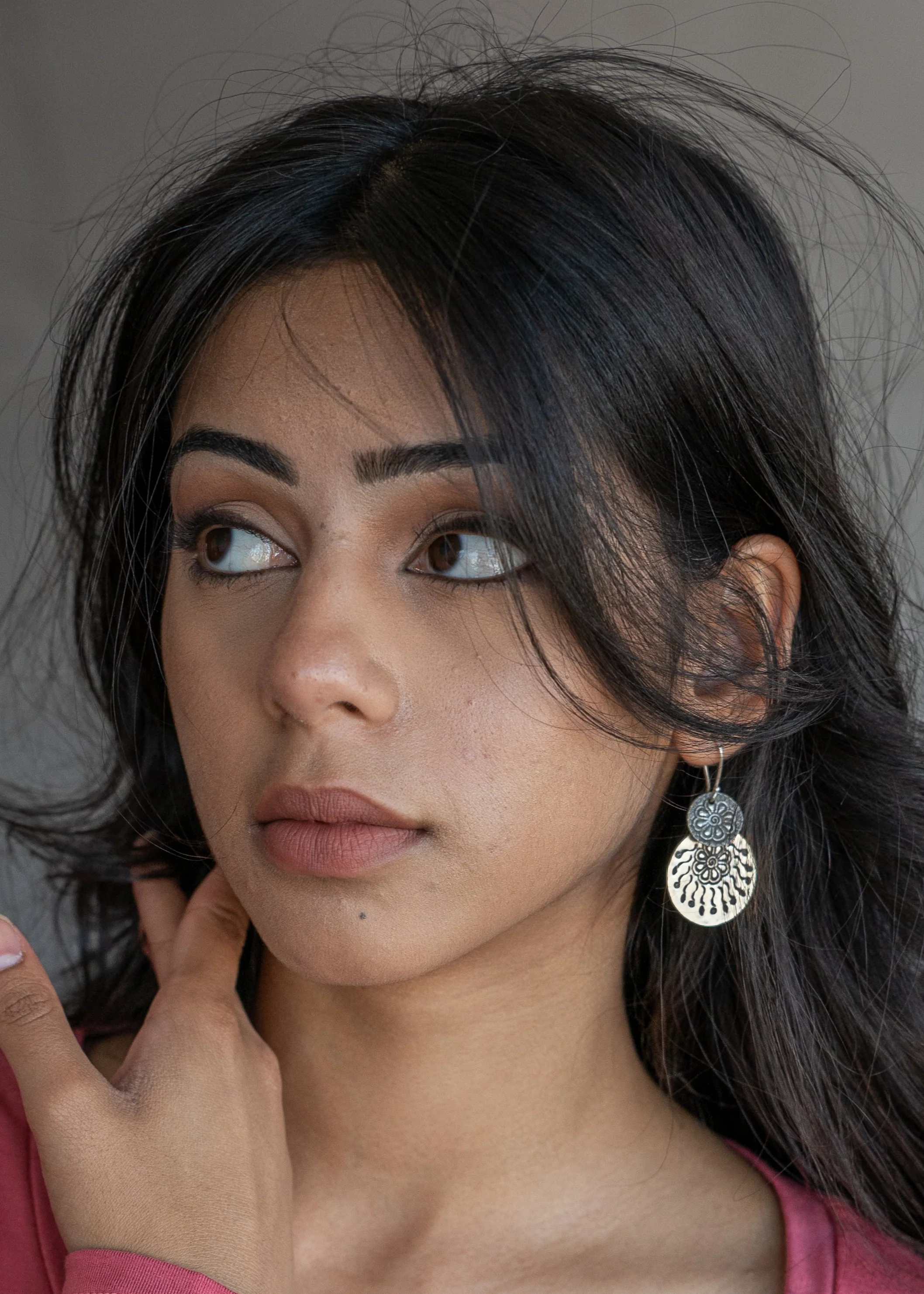 Hill Tribe Silver Bloom Earrings - Ysert