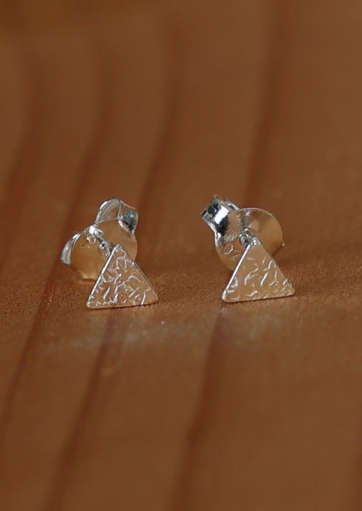 Silver Triangle Studs - Ysert