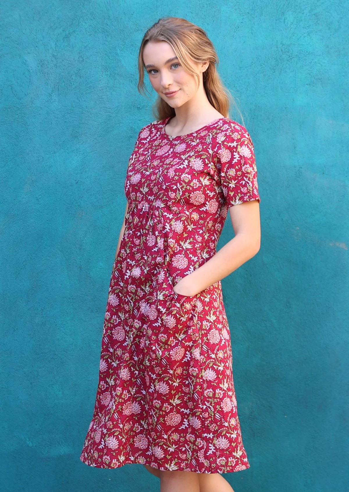 Frankie Dress Cranberry - Ysert