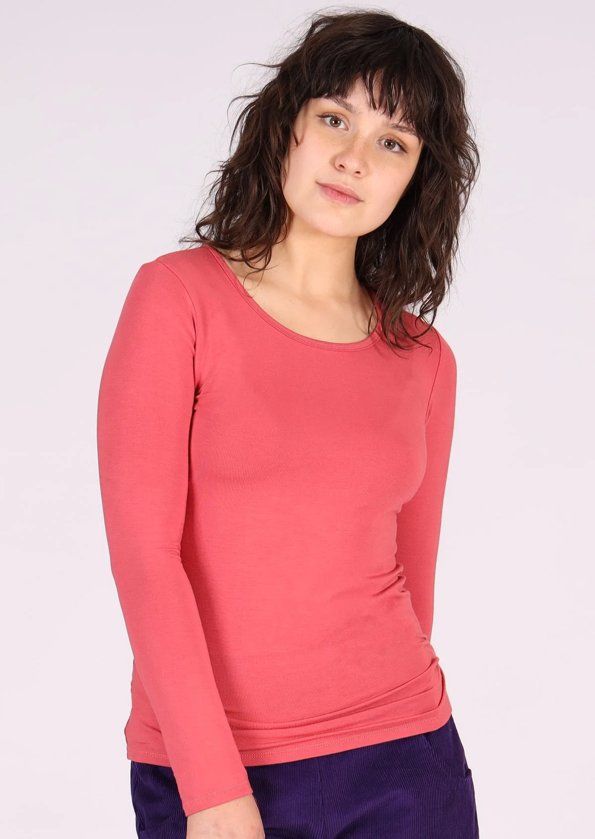 Round Neck Top Rose Pink - Ysert