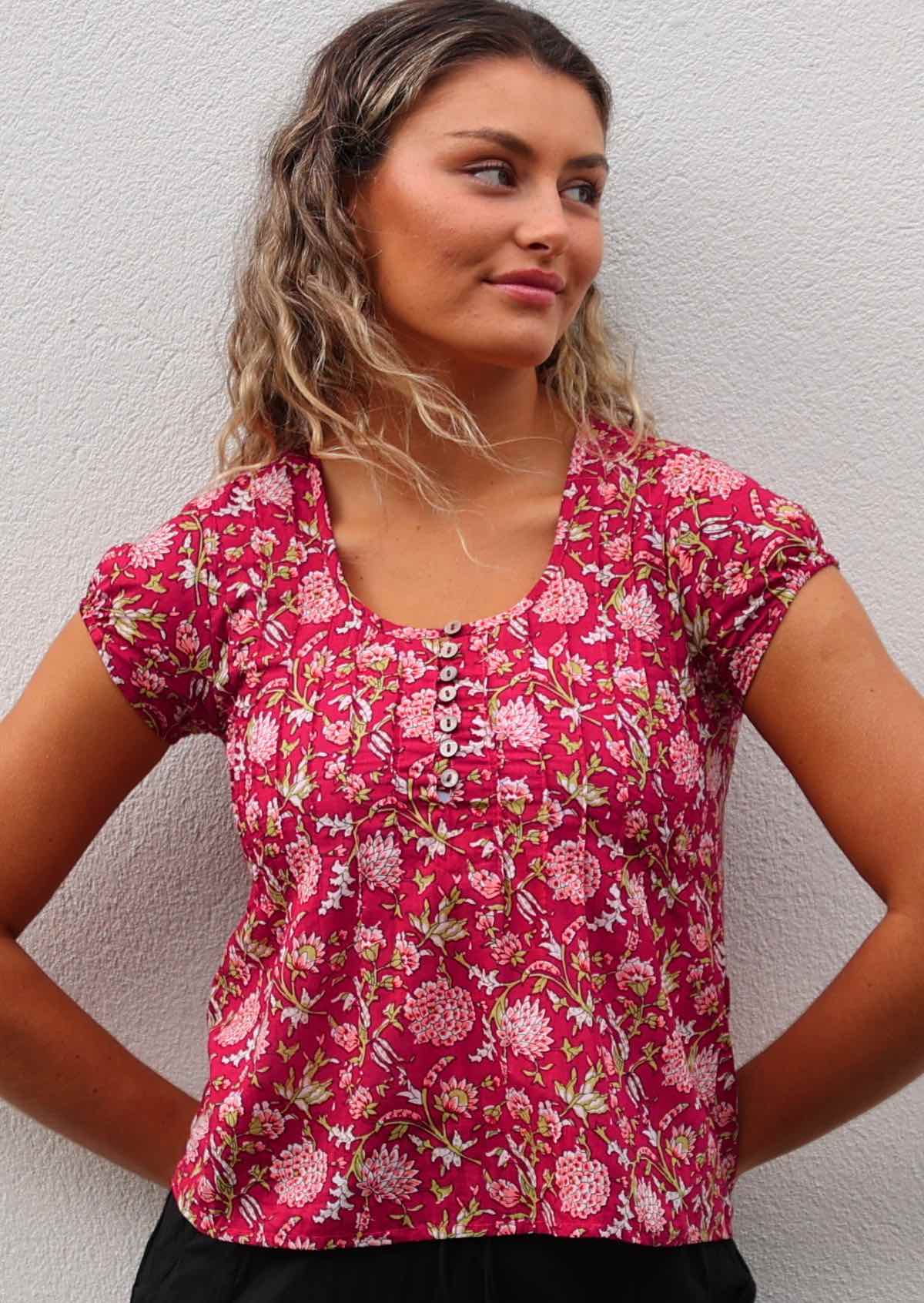 Yasmin Top Cranberry - Ysert