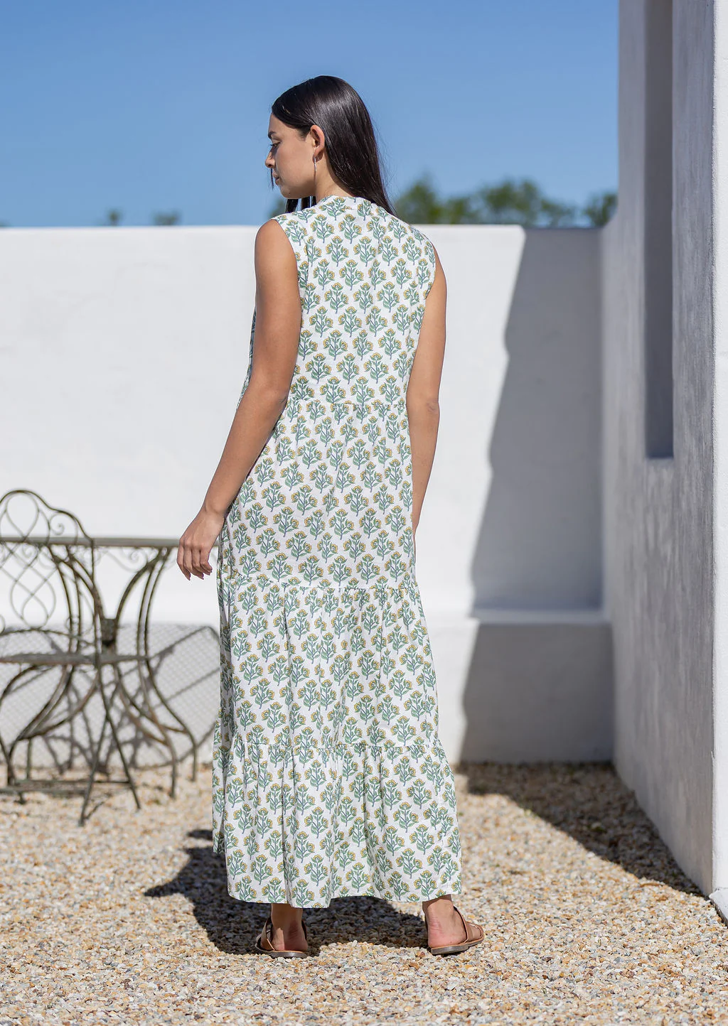 Boho Tiered Maxi Dress Buttercup - Ysert