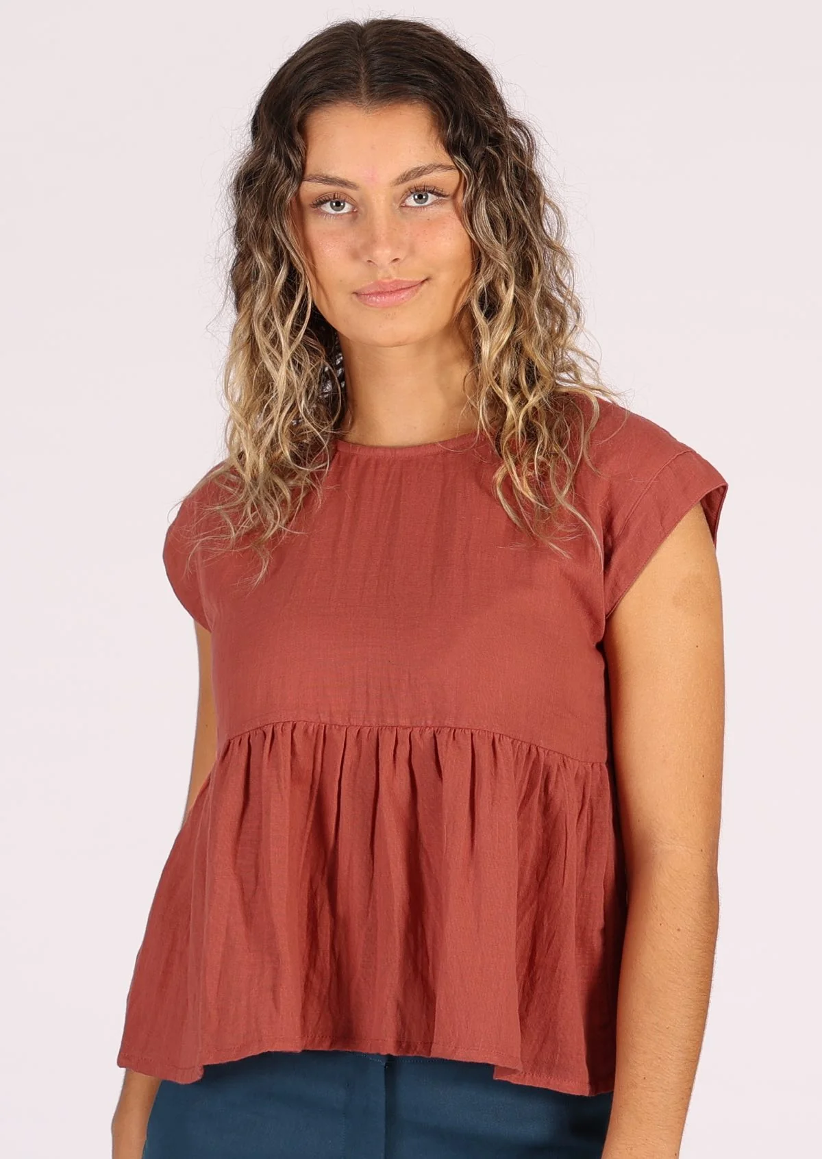 Cotton Thrills Top Marsala - Ysert