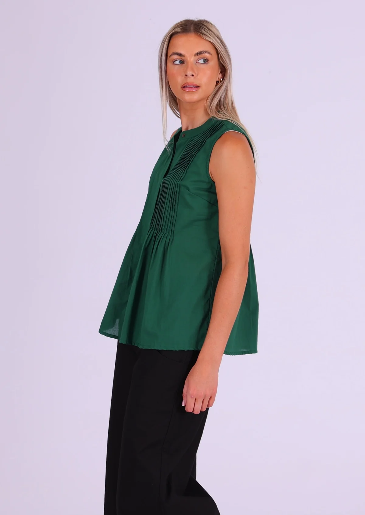 Camille Top Hunter Green - Ysert