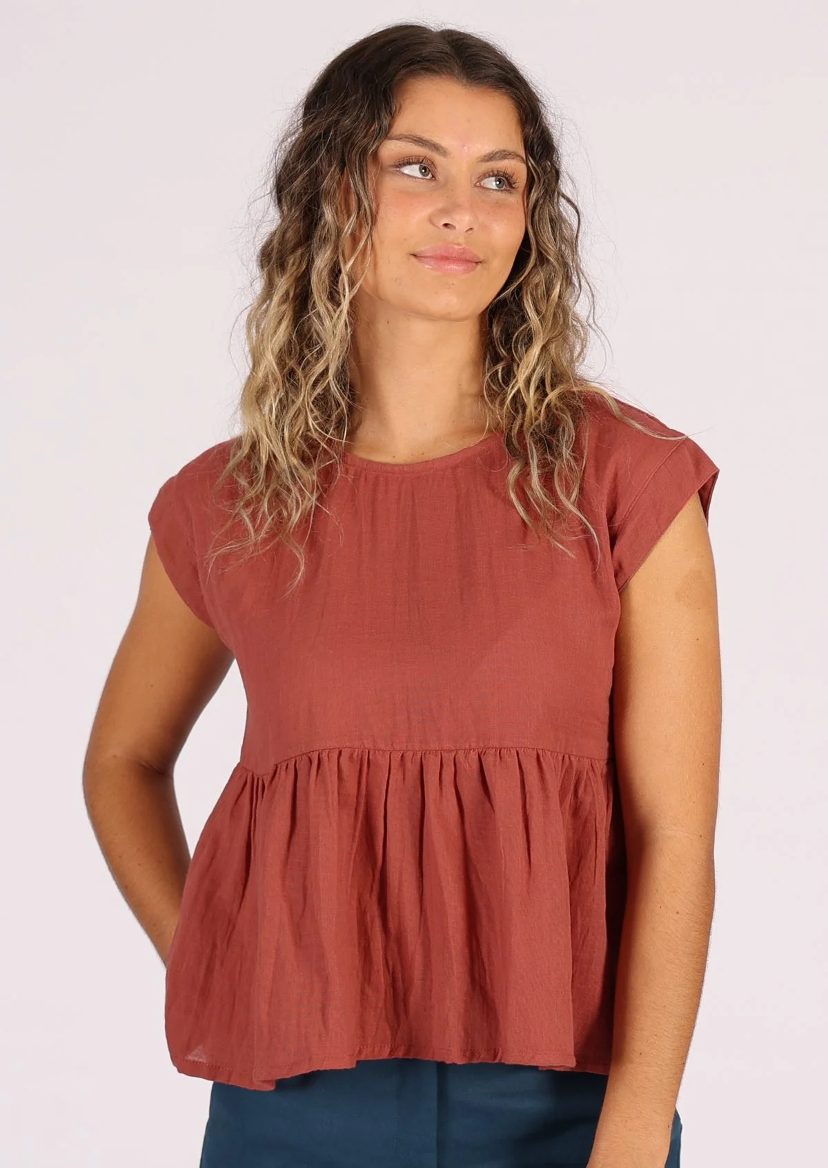 Cotton Thrills Top Marsala - Ysert