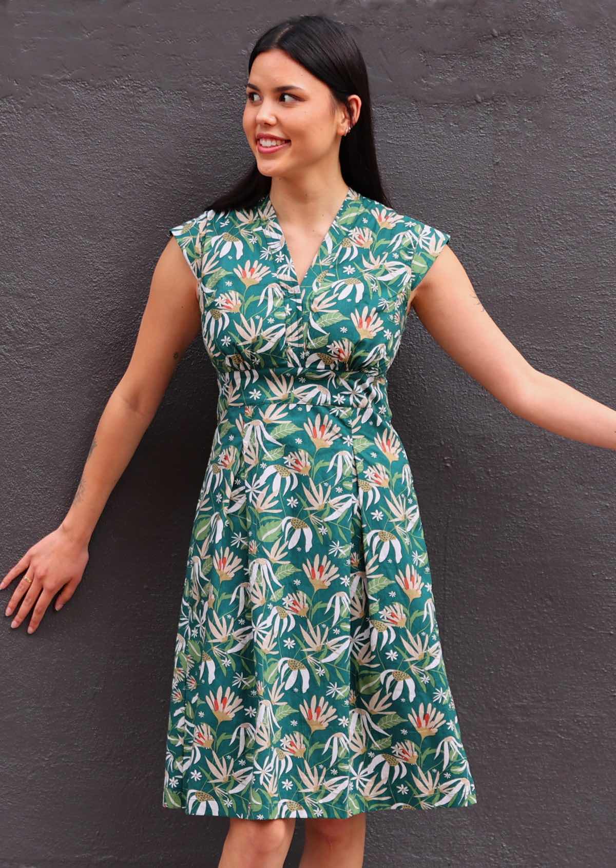 Billie Dress Flannel Flower - Ysert