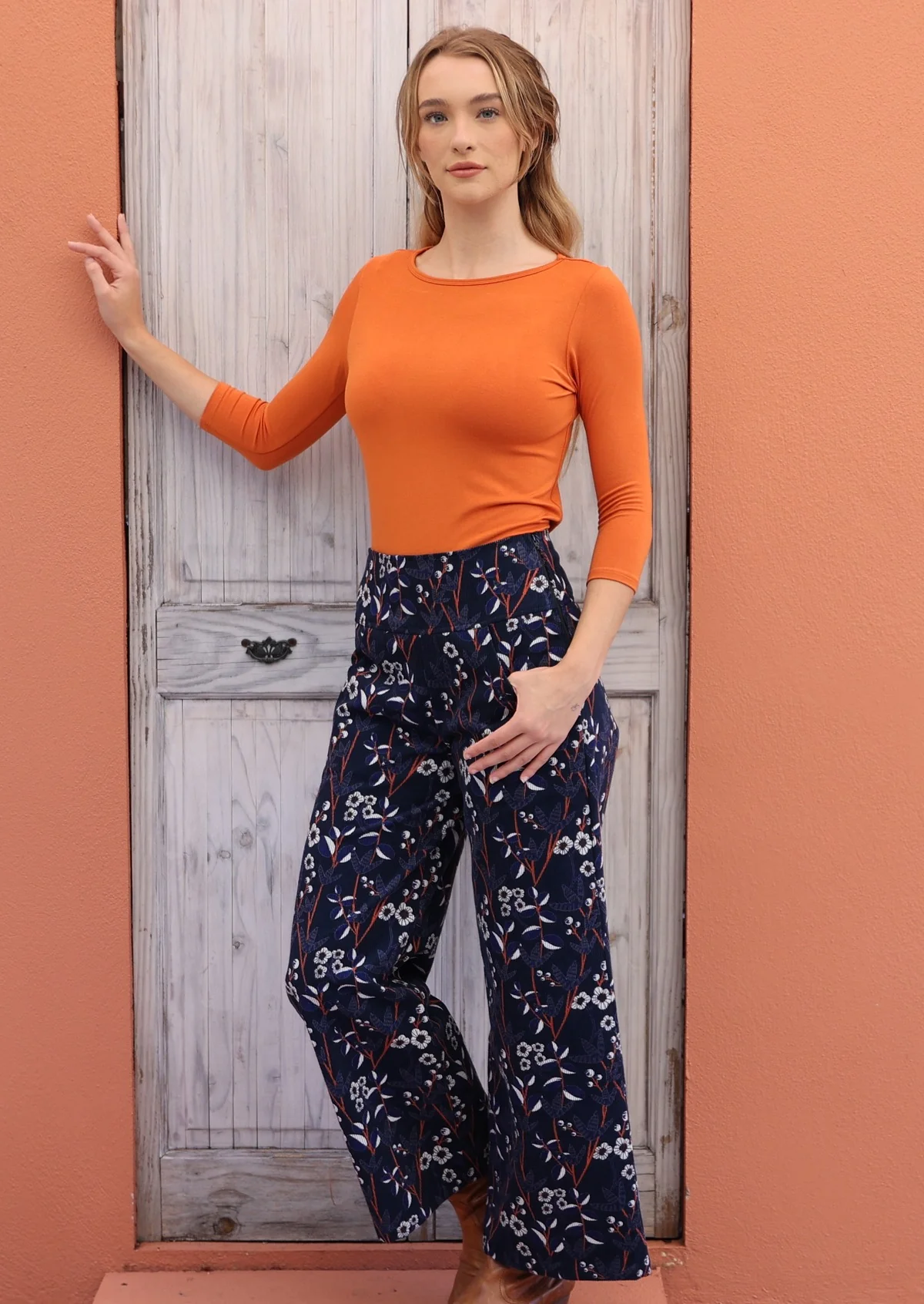 Esta Corduroy Pants Meadow - Ysert