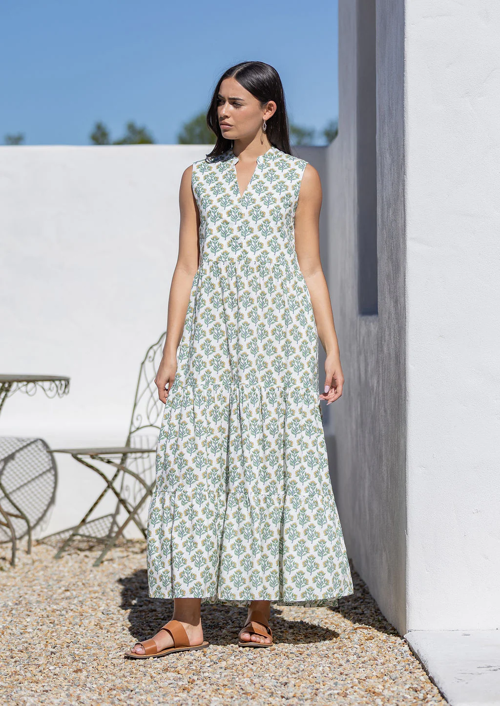Boho Tiered Maxi Dress Buttercup - Ysert