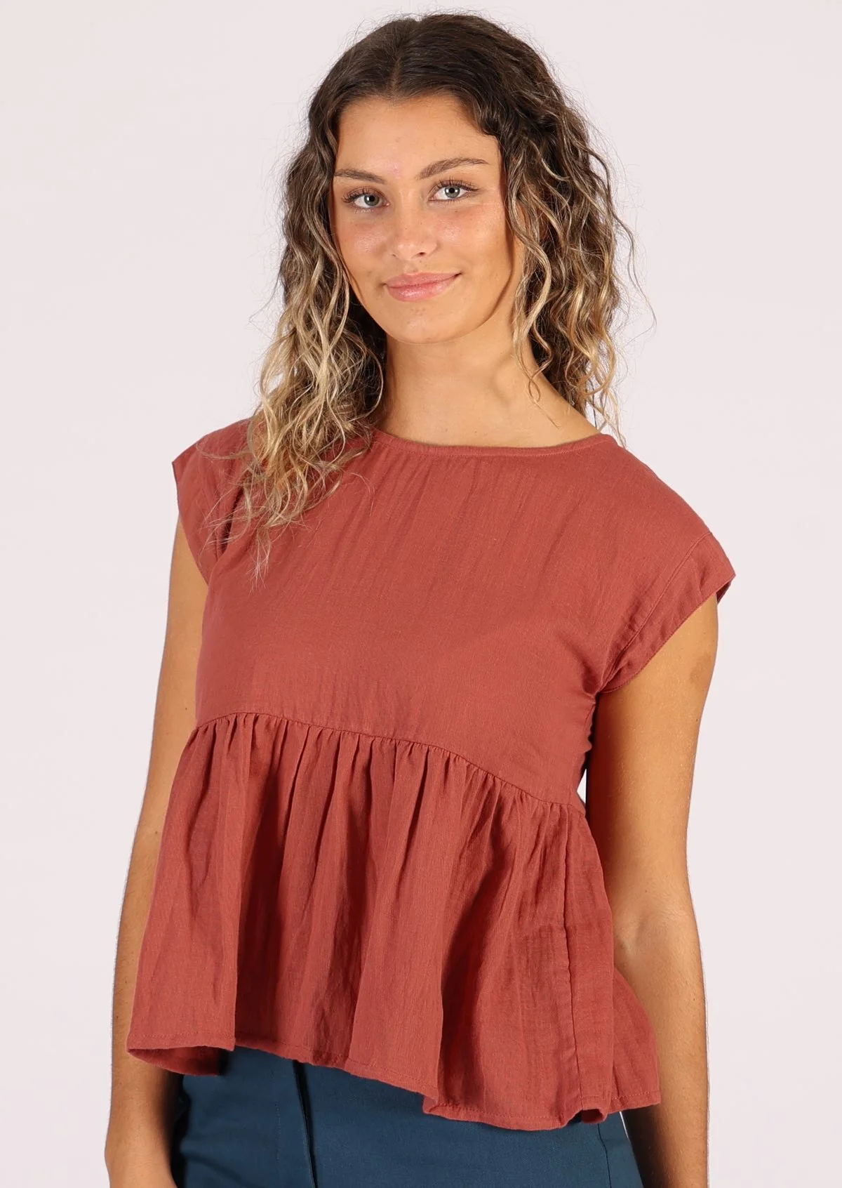 Cotton Thrills Top Marsala - Ysert