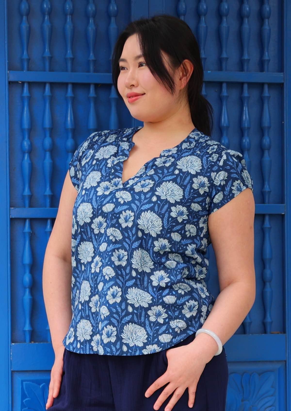 Sky Blouse Blue Meadow - Ysert