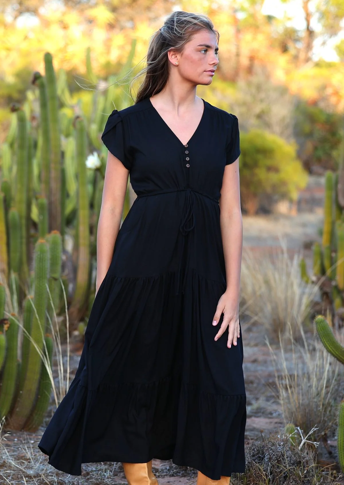 Acacia Maxi Dress Black - Ysert