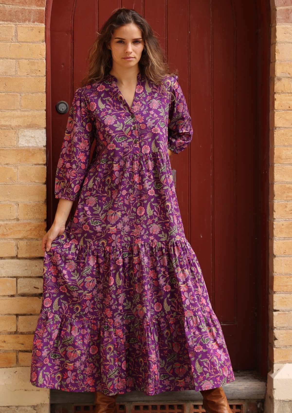 Amethyst Tiered Maxi Dress - Ysert