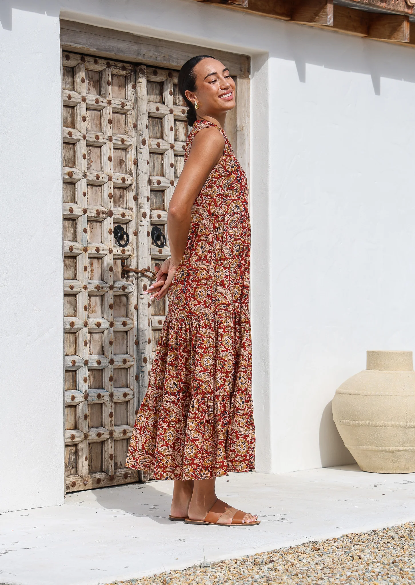 Boho Tiered Maxi Dress Mayur - Ysert