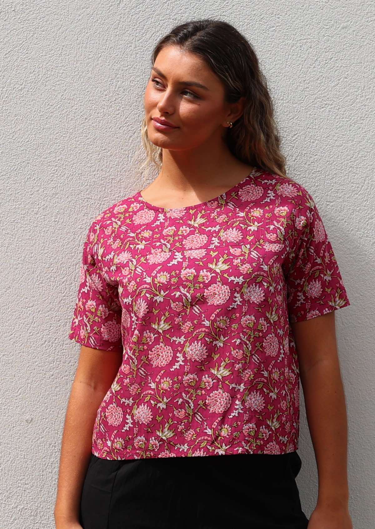 Neesha Top Cranberry - Ysert