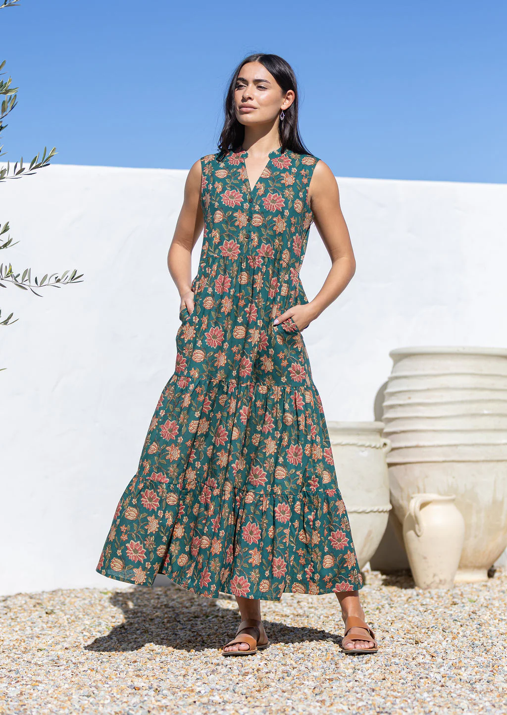 Boho Tiered Maxi Dress Vanya - Ysert