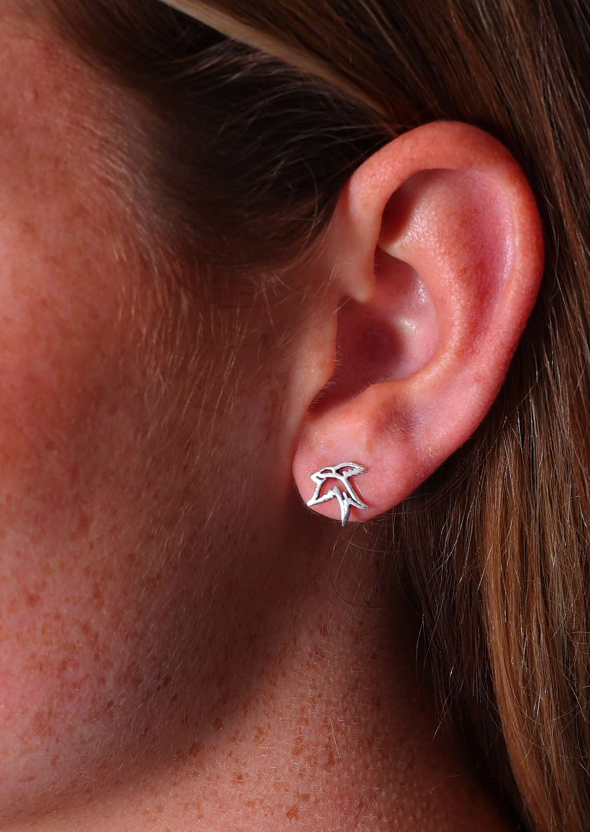 Silver Swallow Studs - Ysert
