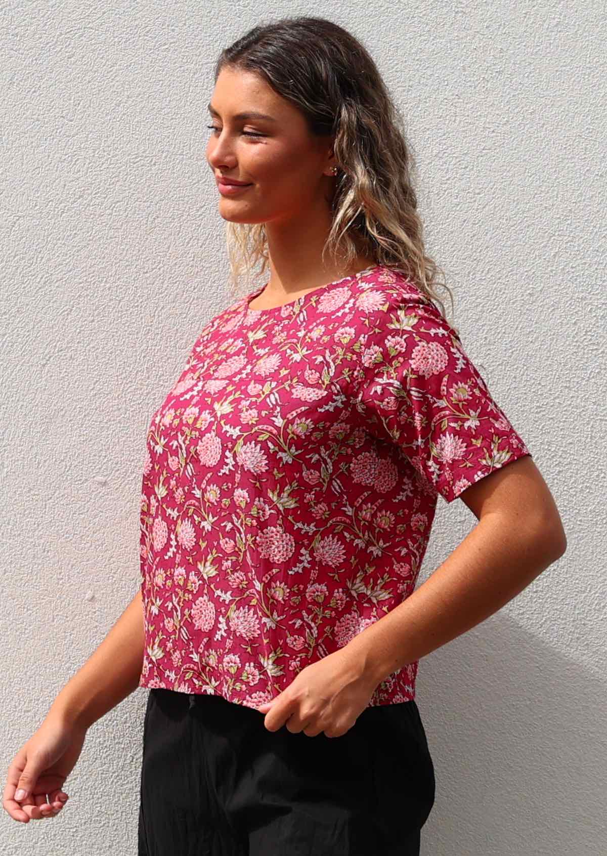 Neesha Top Cranberry - Ysert