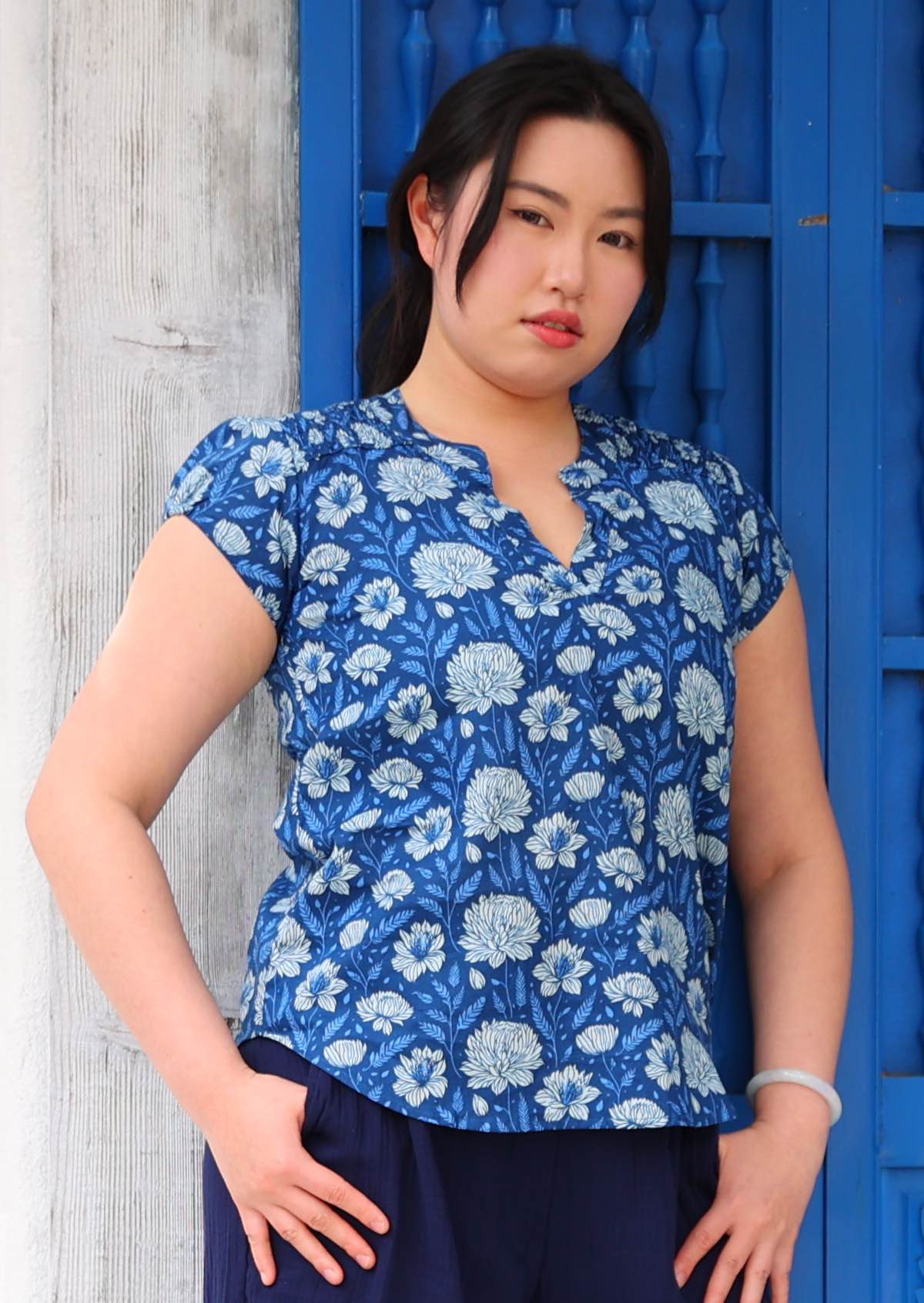 Sky Blouse Blue Meadow - Ysert
