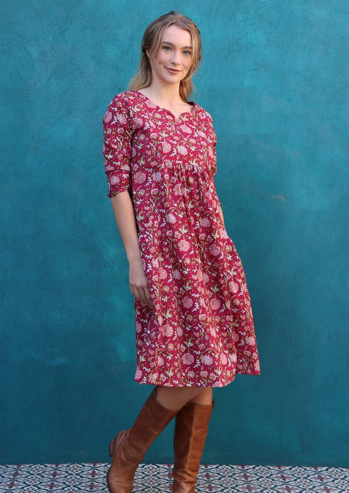 Tilda Dress Cranberry - Ysert
