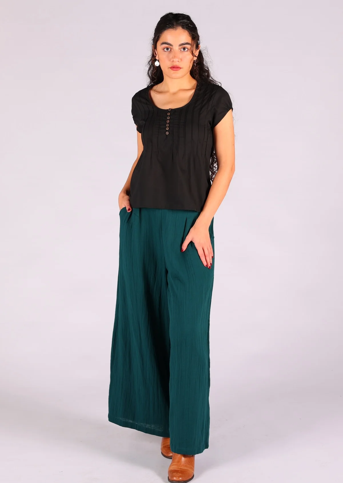 Jaya Pant Deep Teal - Ysert