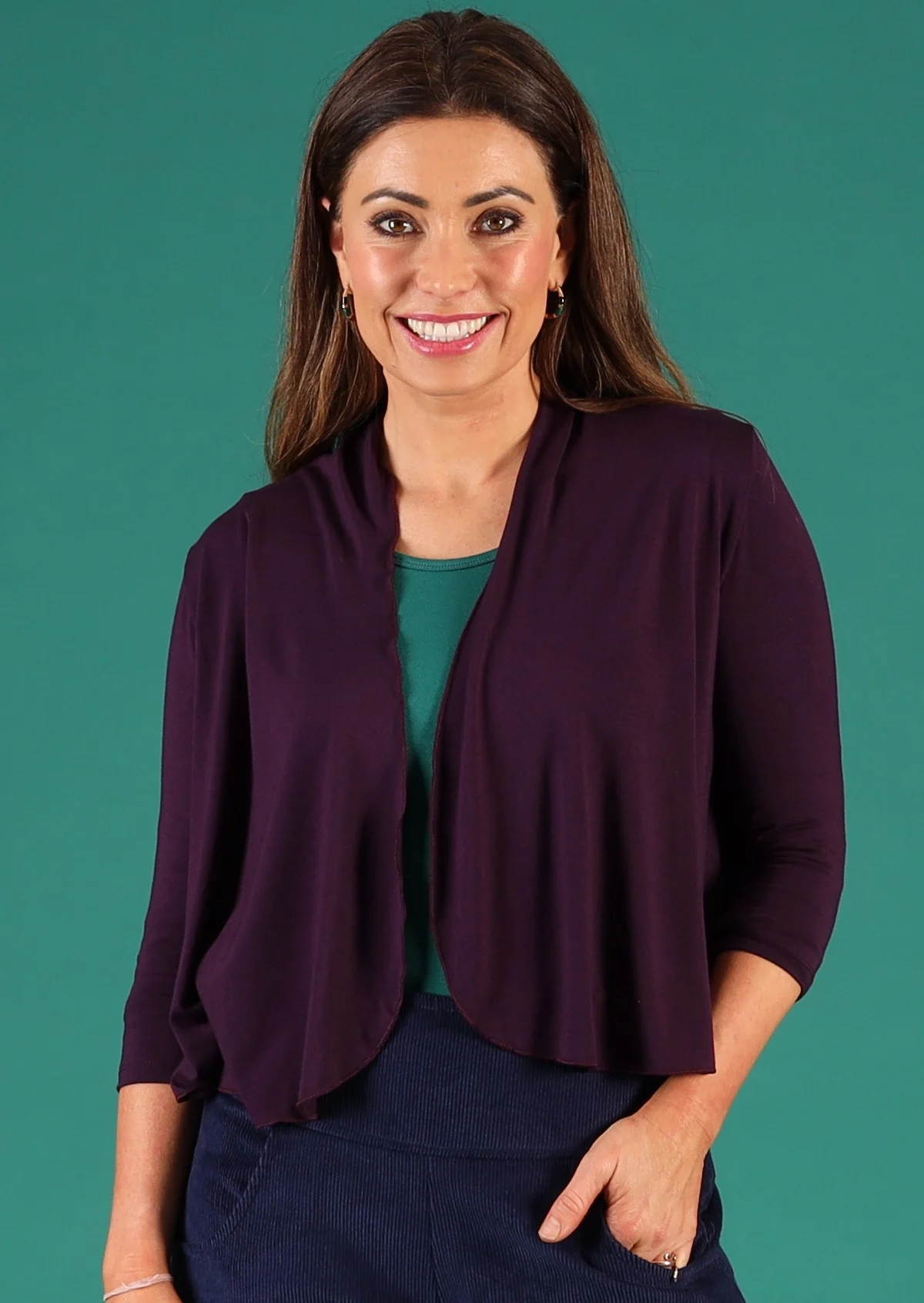 Bolero Cardi Dark Purple - Ysert