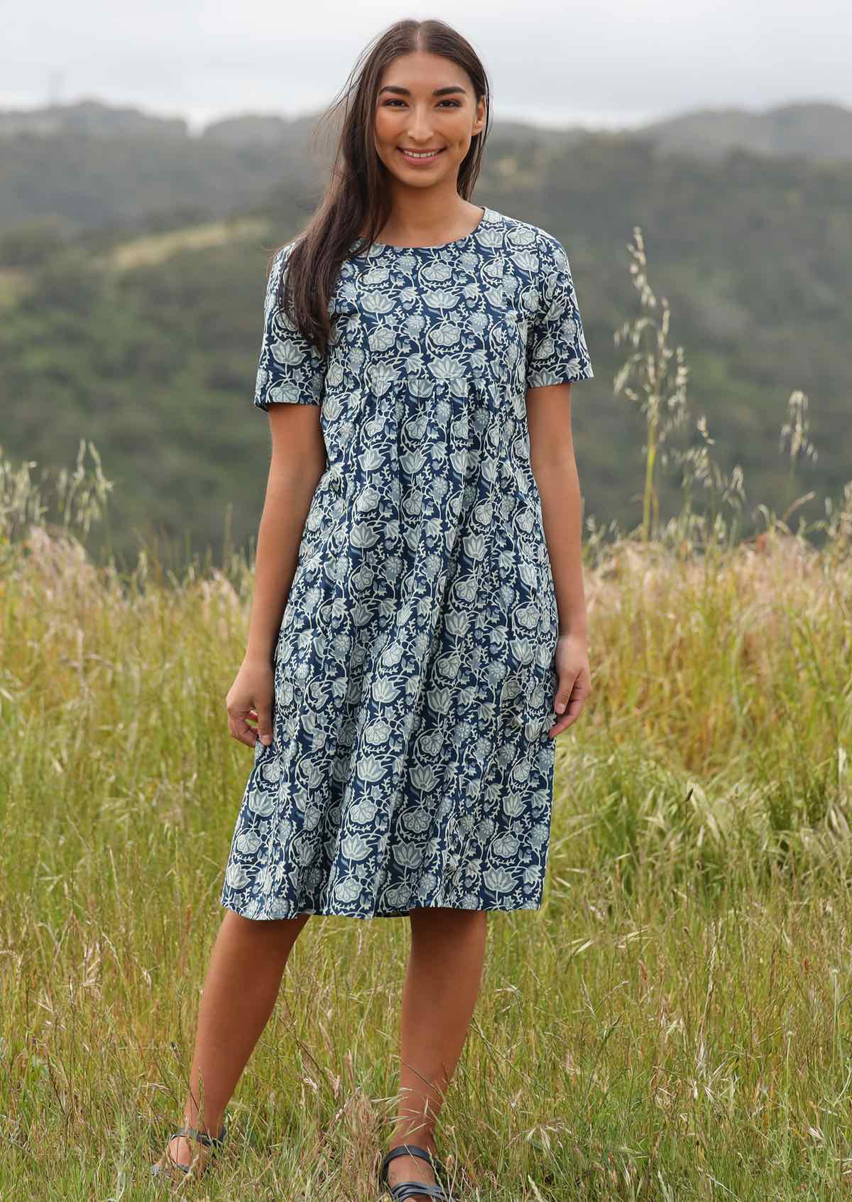 Frankie Dress Indigo - Ysert
